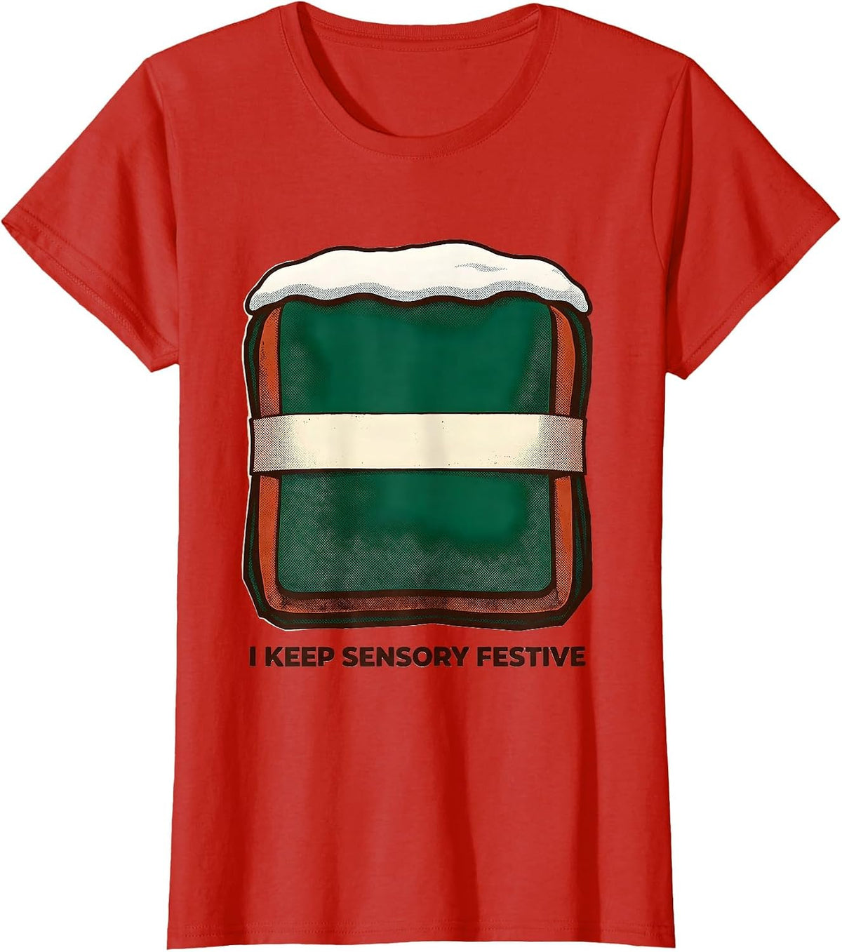 I Keep Sensory Festive Occupational Therapist Christmas T-Shirt - Red