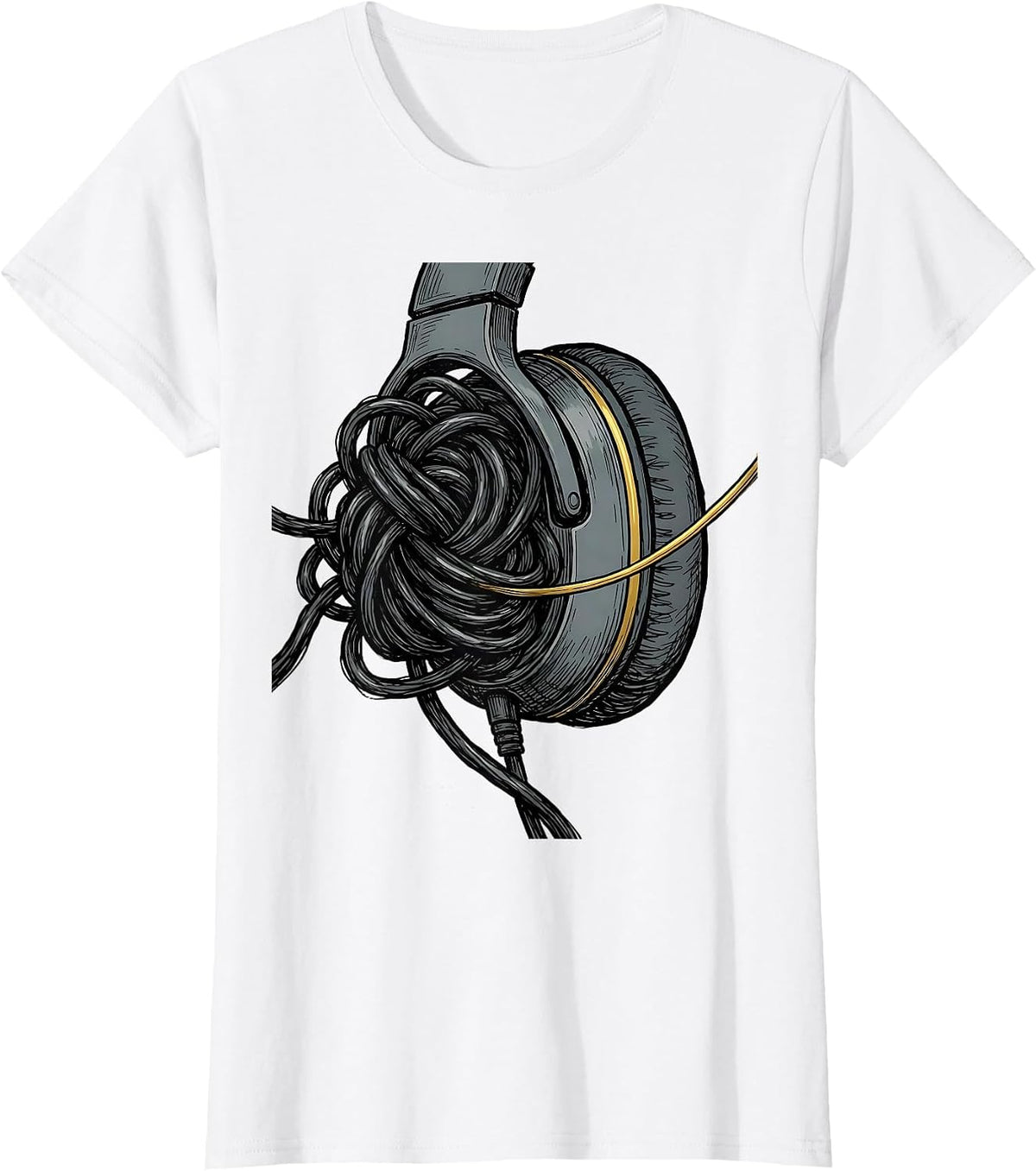 Dispatcher Cord Tribute Thin Line Emergency Services T-Shirt - White