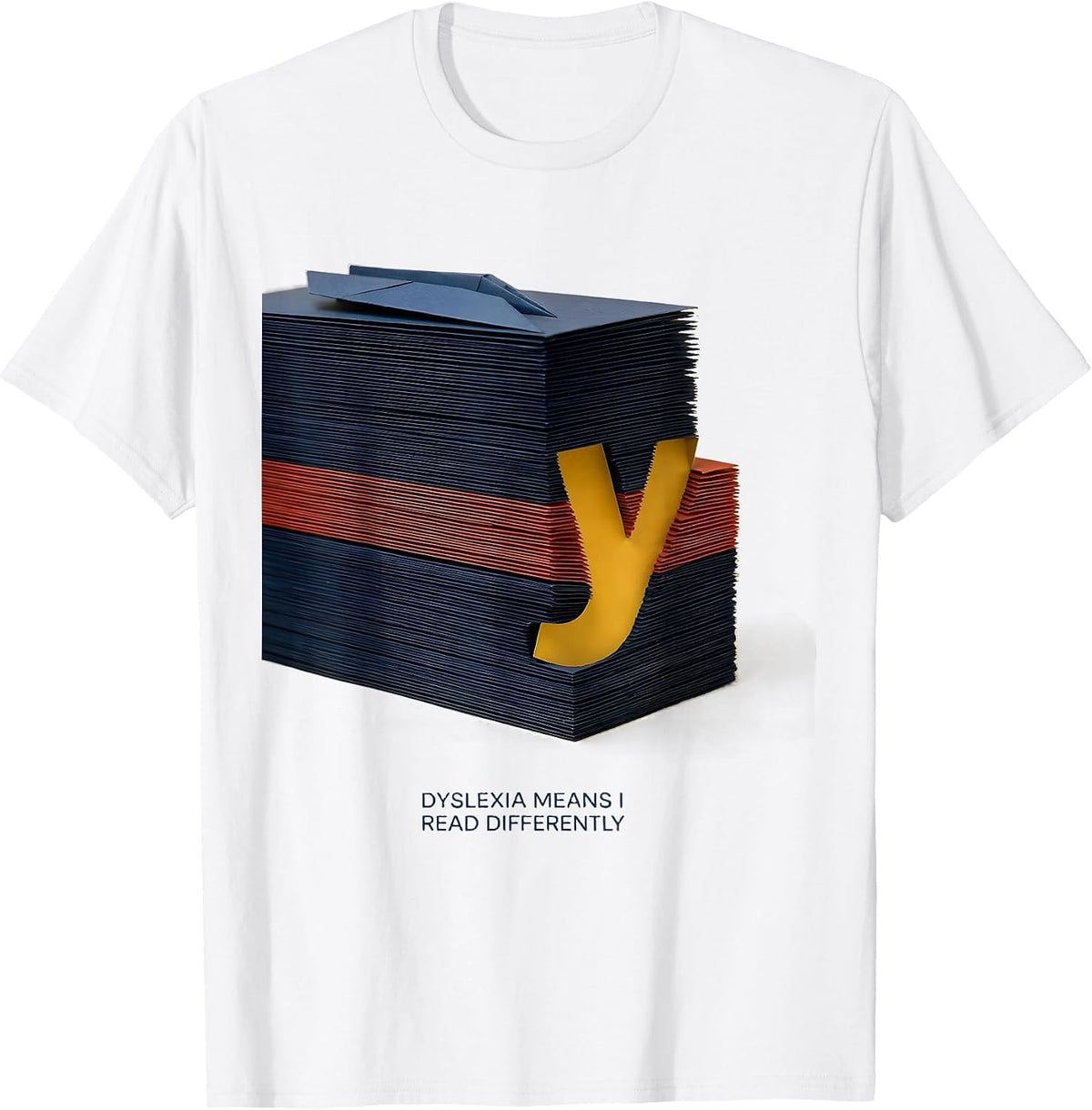 Men's Dyslexia Means I Read Differently Funny Dyslexia Awareness T-Shirt - White