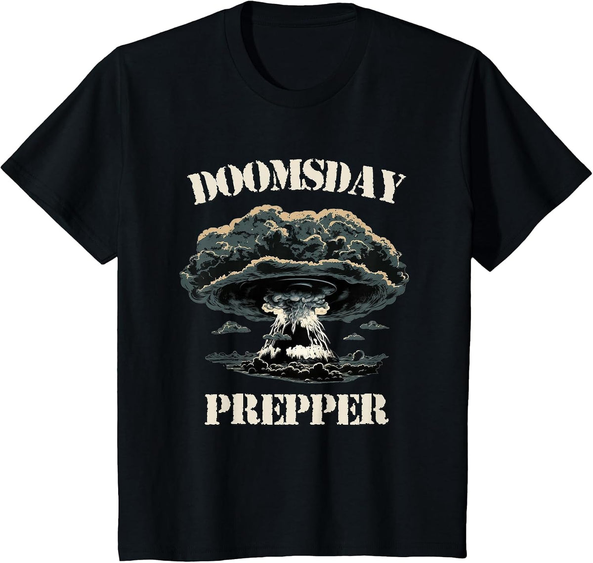 Funny Doomsday Prepper Emergency Disaster Survivalist T-Shirt - Black