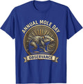 Annual Mole Day Observance Funny Chemistry Student Teacher T-Shirt - Royal Blue