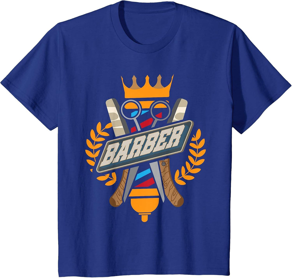Barber Hairstylist Hairdresser Haircutting T-Shirt - Royal Blue
