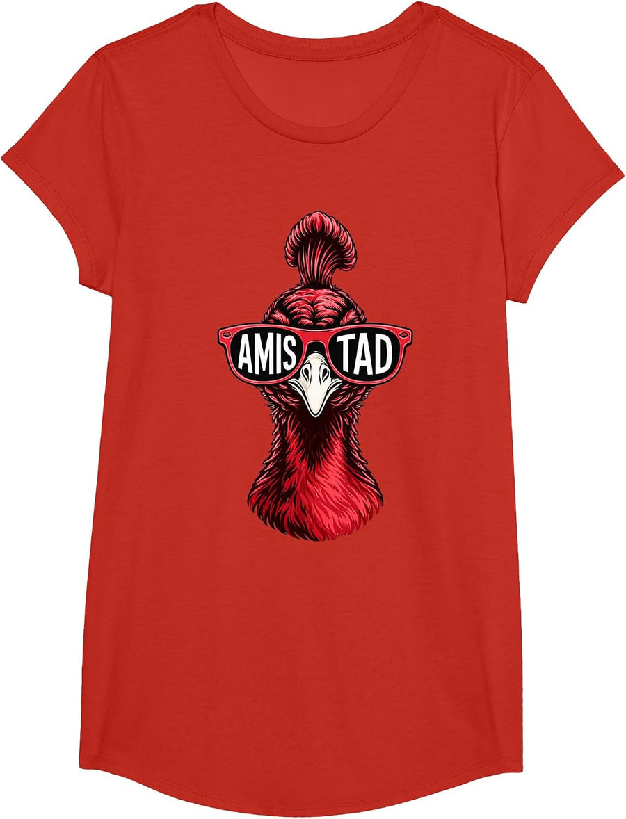 Amistad House of Friendship, School Spirit Teachers T-Shirt - Girls Red