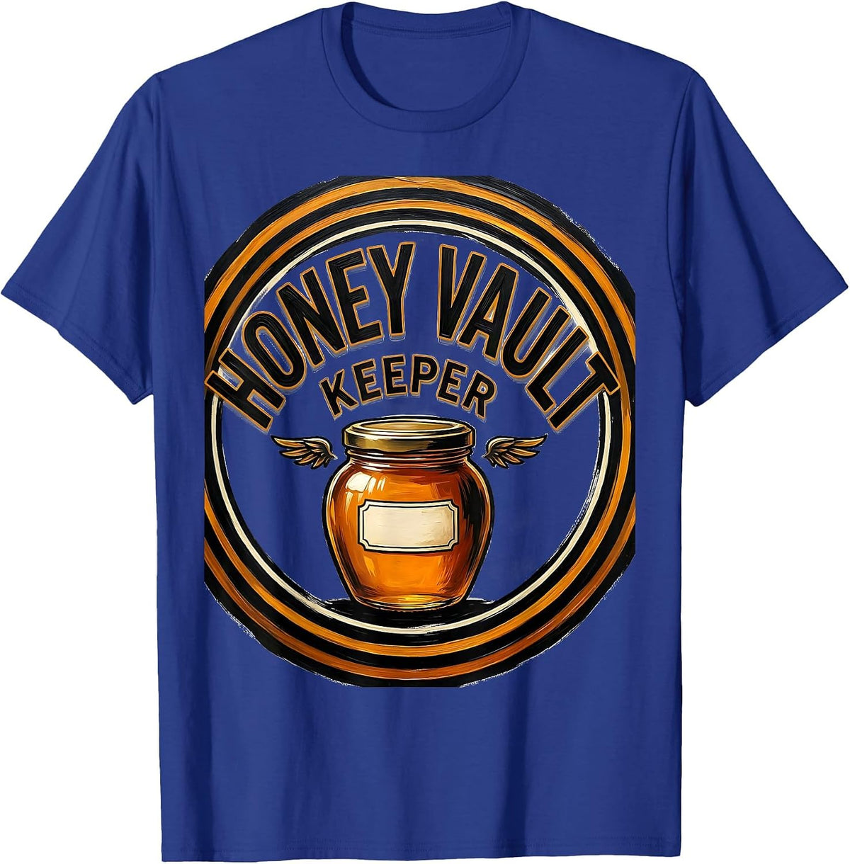 Honey Vault Keeper Playful Bee Honey Jar Halloween Costume T-Shirt - Royal Blue