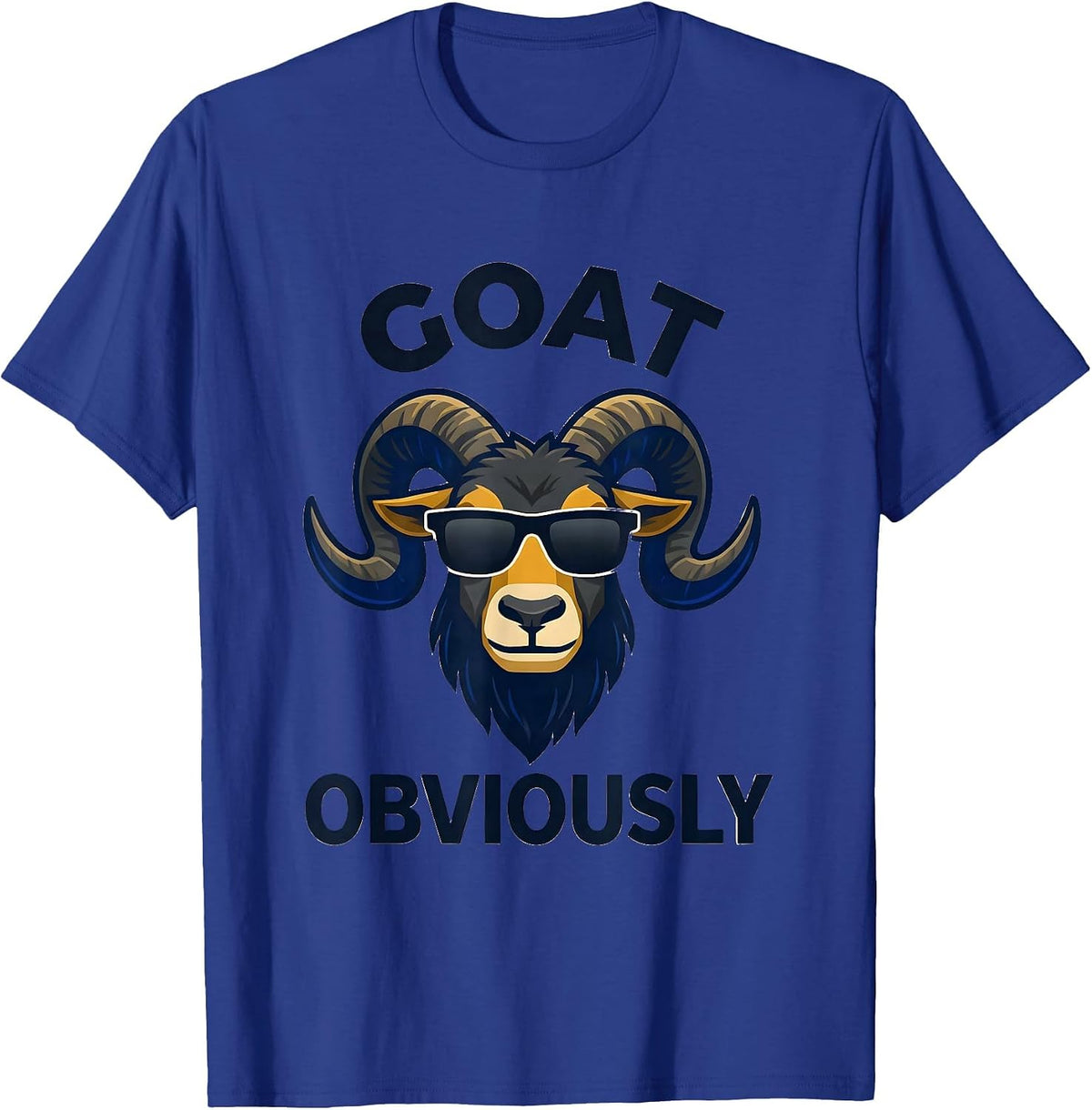 GOAT Obviously Cool Goat Mascot Humor Animal Lover Gift T-Shirt - Royal Blue