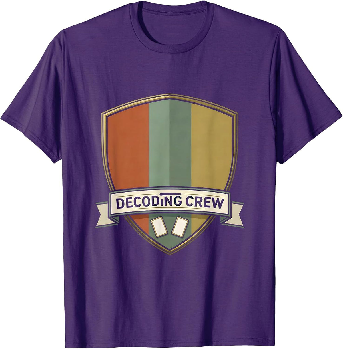 Decoding Crew Dyslexia Teacher Crew Humor Dyslexia T-Shirt - Purple