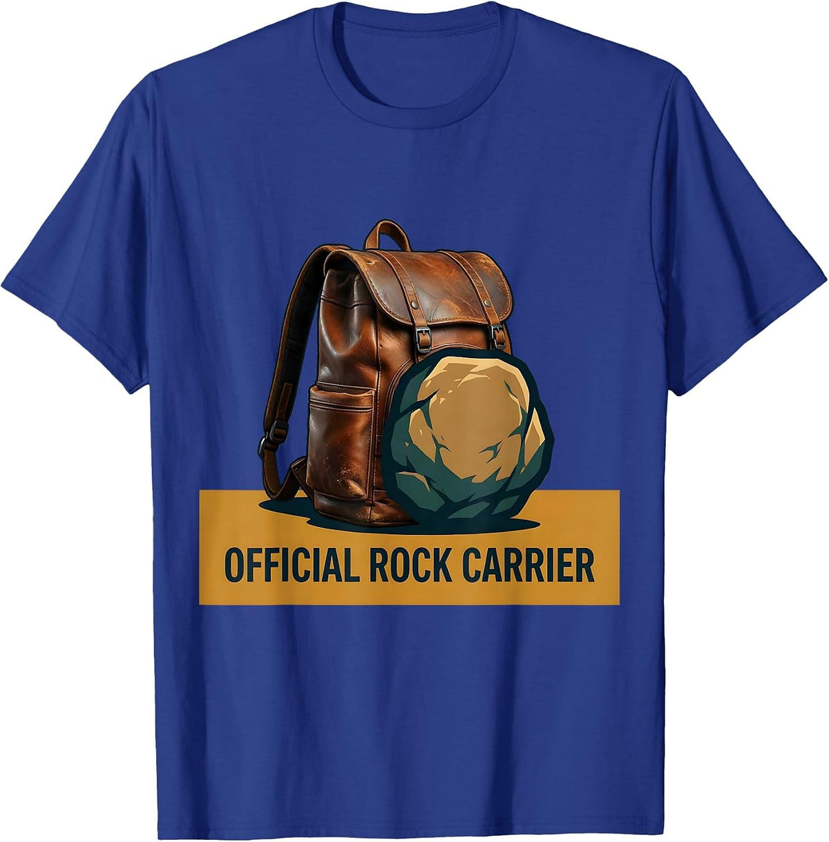 Official Rock Carrier Funny Rock Collector Geologist Humor T-Shirt - Royal Blue