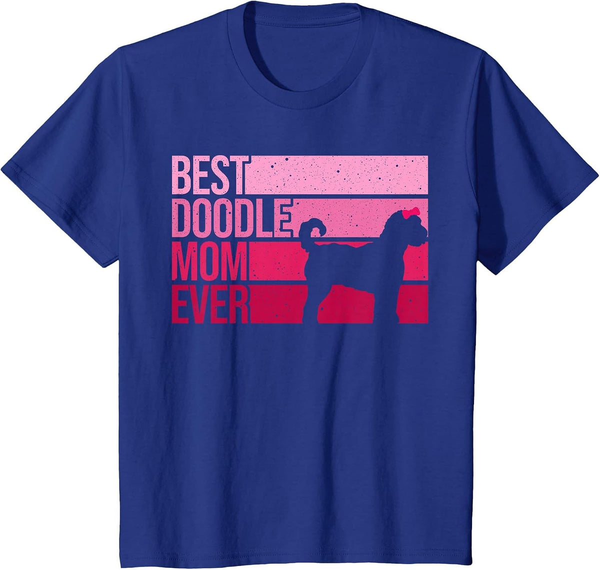 Cool Doodle Mom Art Women Girl Aussiedoodle Goldendoodle Dog T-Shirt - Royal Blue