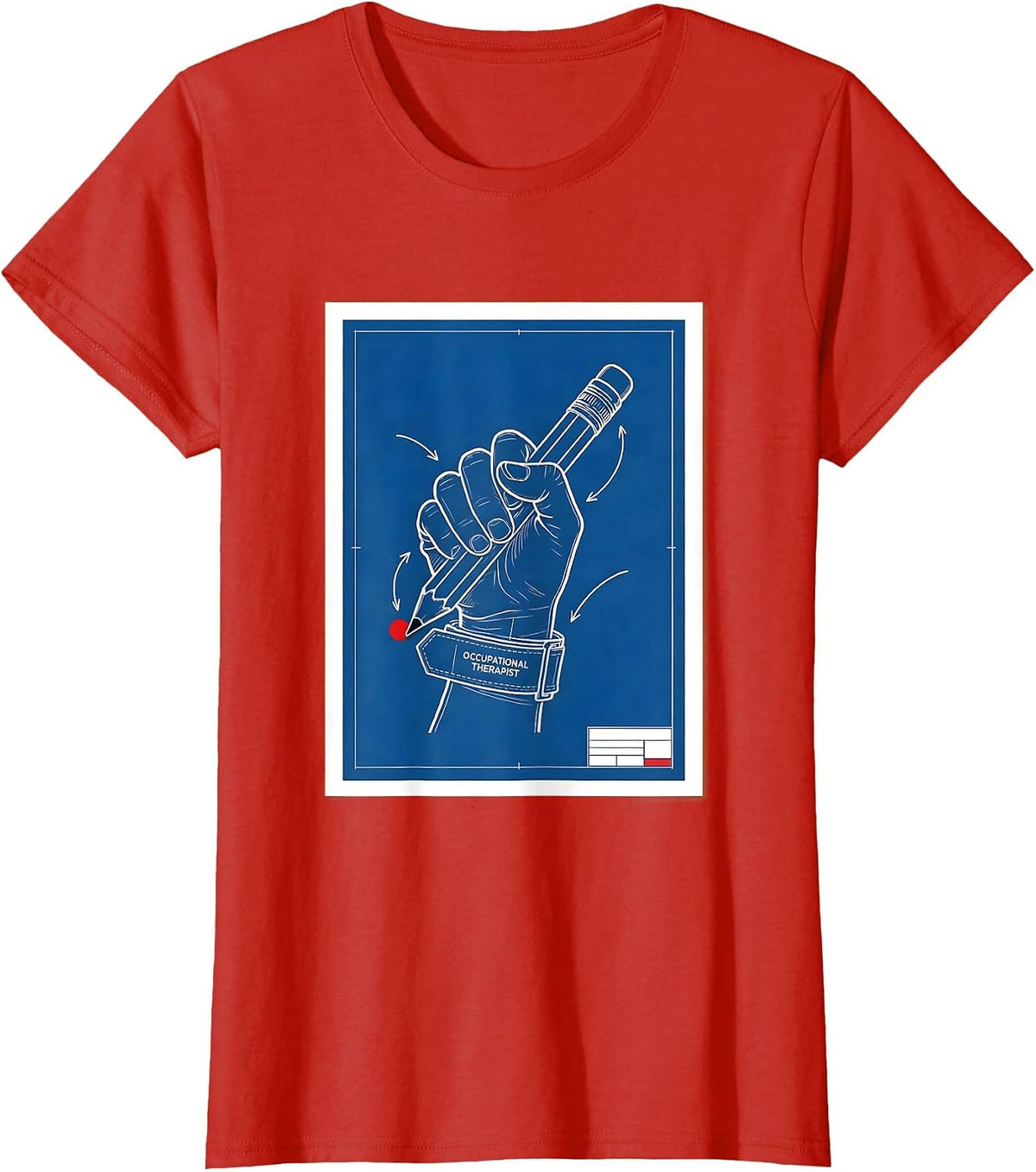 Occupational Therapist Vintage Retro OT Month Celebration T-Shirt - Red