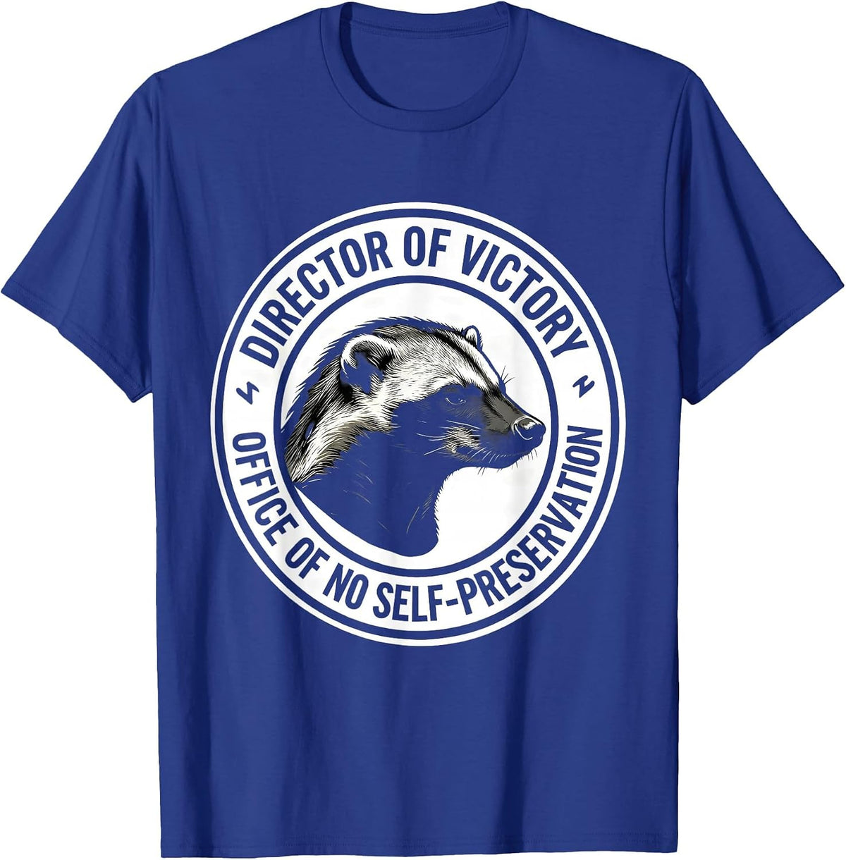 Men's Director Of Victory Office Of No Self-Preservation Funny T-Shirt - Royal Blue