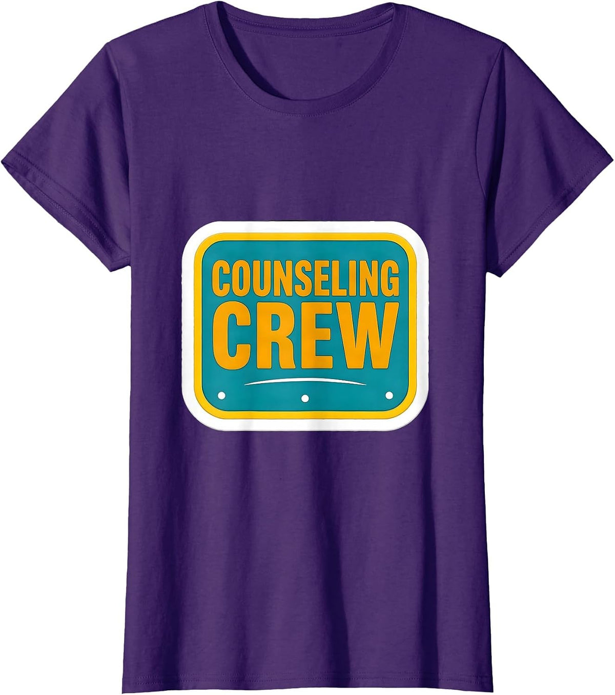 Women's Counseling Crew Warm Humor School Counselor Psychologist T-Shirt - Purple