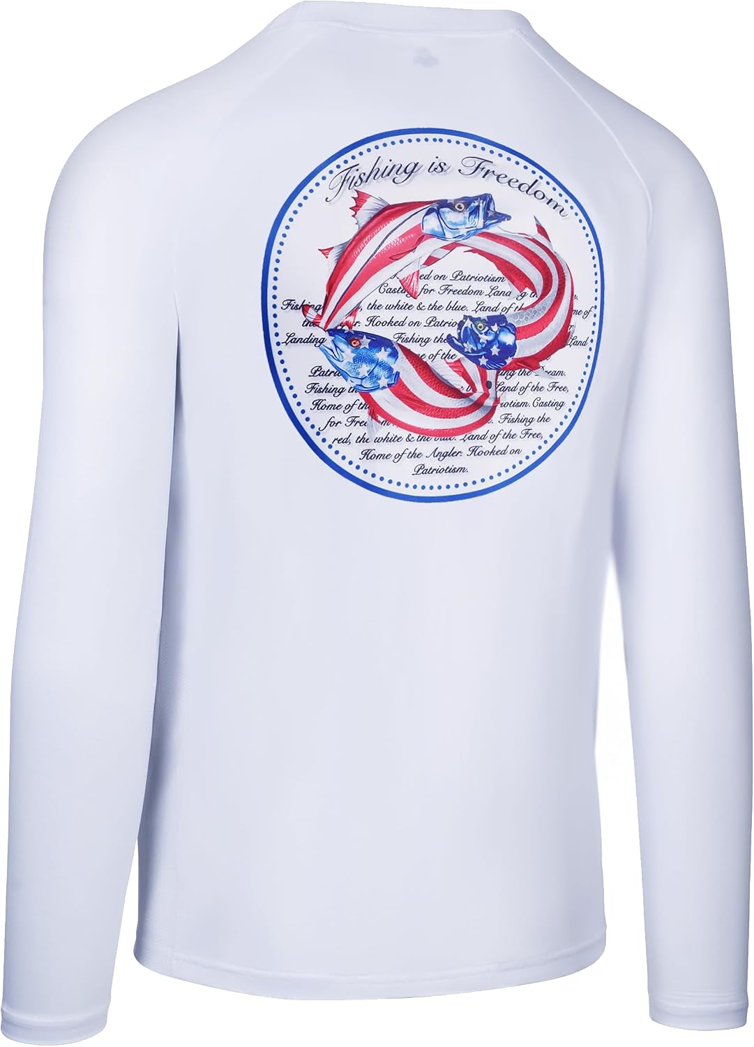 Men's Long Sleeve Fishing Shirt - Clamoflage Camo, UPF 50 Sunproof, Moisture-wicking, Black - Fishing is Freedom