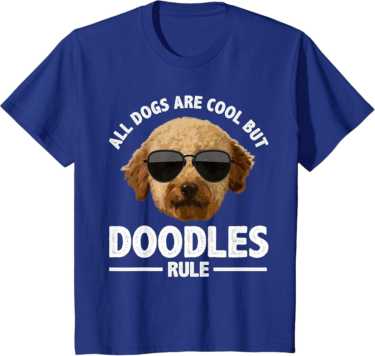 Cute Doodle for Men Women Golden Doodle Labradoodle Dog T-Shirt - Royal Blue