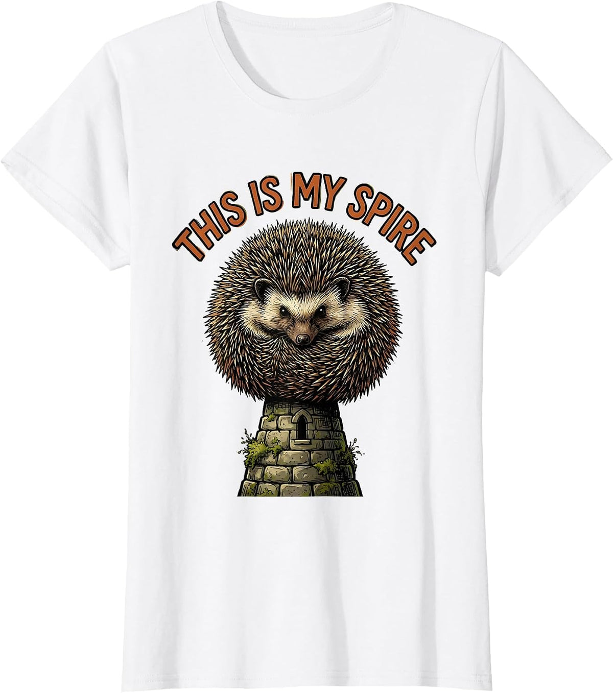 Women's This Is My Spire Quirky Hedgehog Lover Humor Kids Women T-Shirt - White