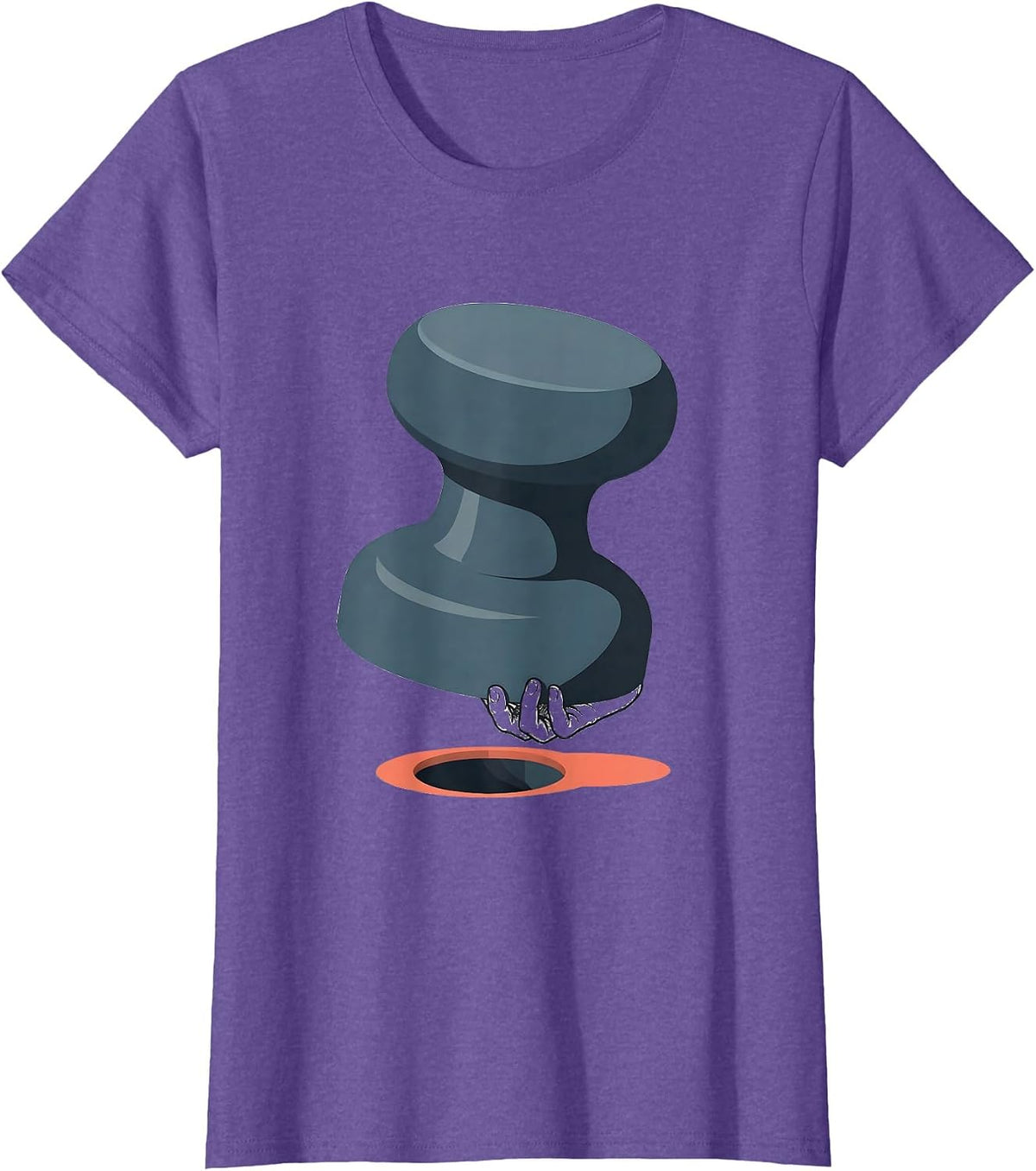 Women's Massive Peg Occupational Therapy Humor OT Month T-Shirt - Purple Heather