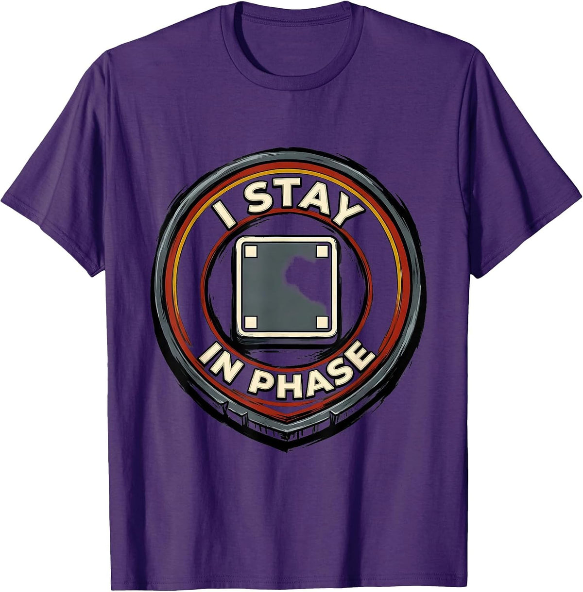 Men's I Stay In Phase Funny Chemistry Science Nerd Humor T-Shirt - Purple
