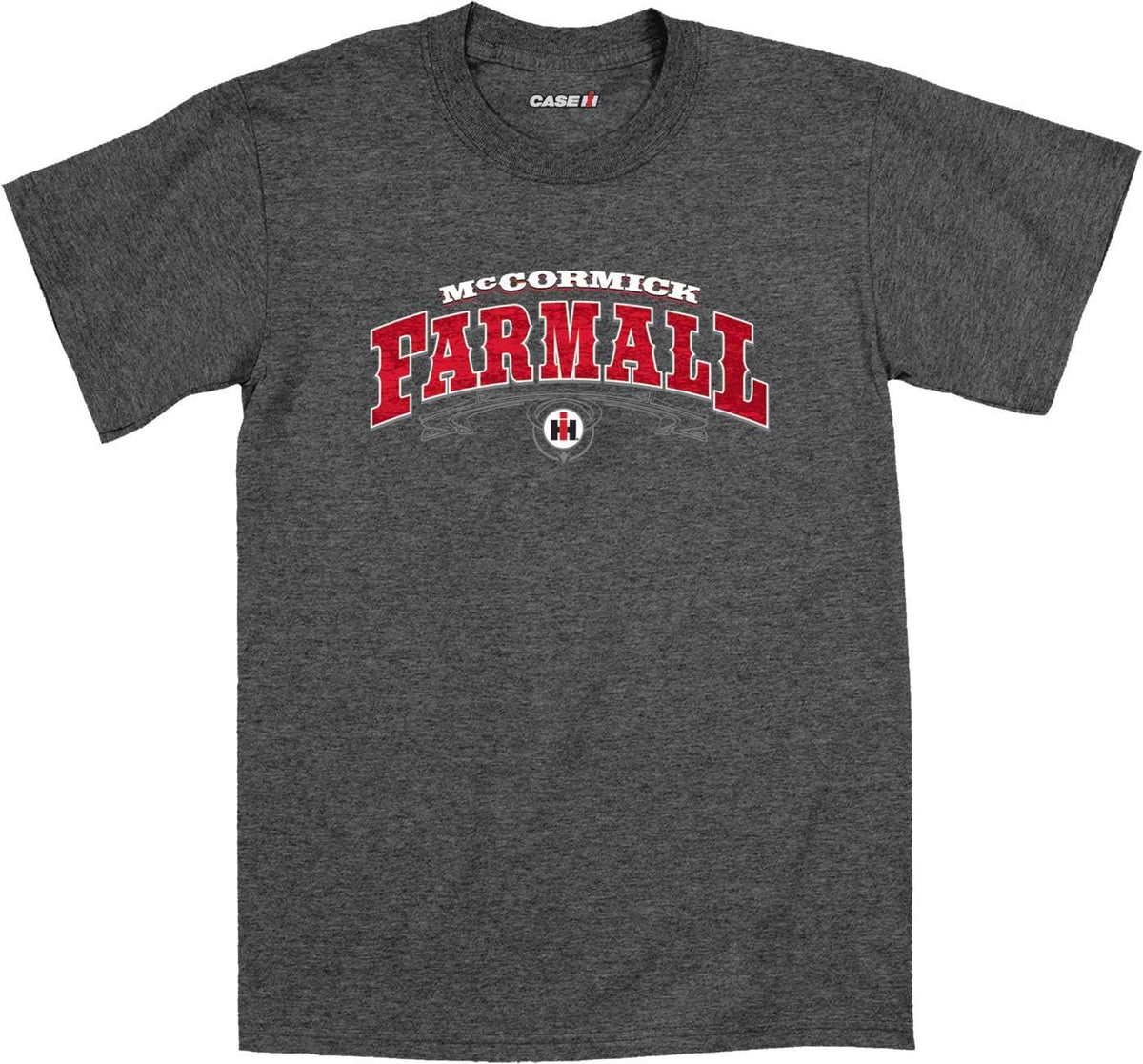 Country Casuals Farmall Western - Men's Short Sleeve Graphic T-Shirt - Heather Charcoal