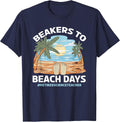 Retired Science Teacher Biology Chemistry Retirement T-Shirt - Navy Blue