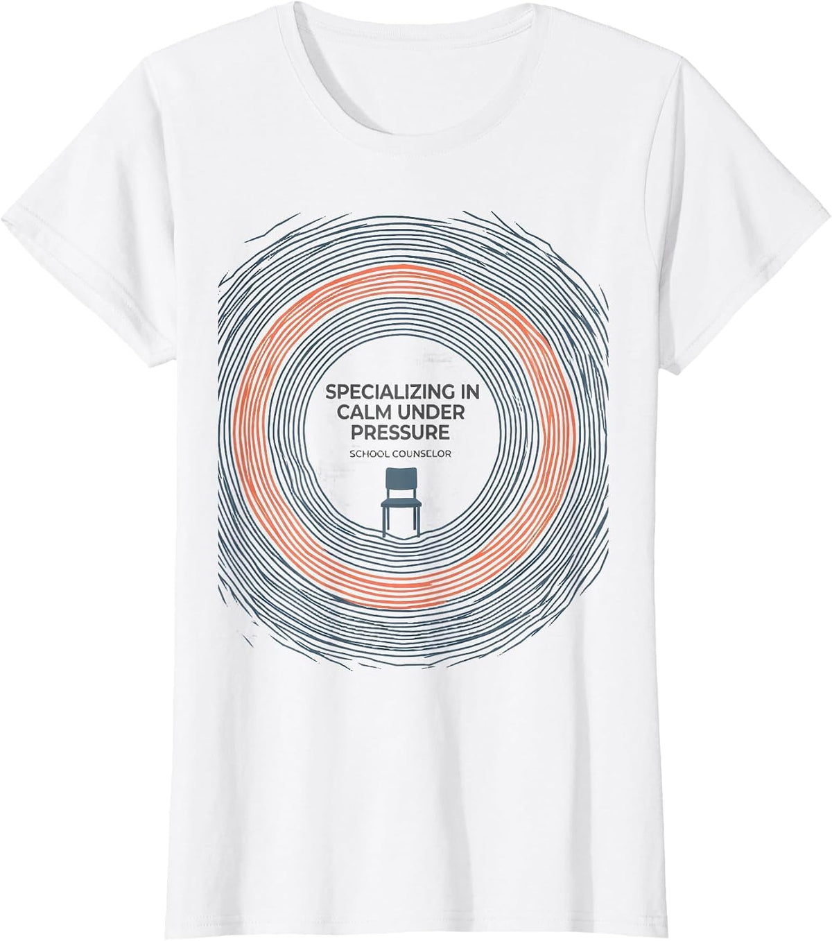 Specializing In Calm Under Pressure — School Counselor T-Shirt - White