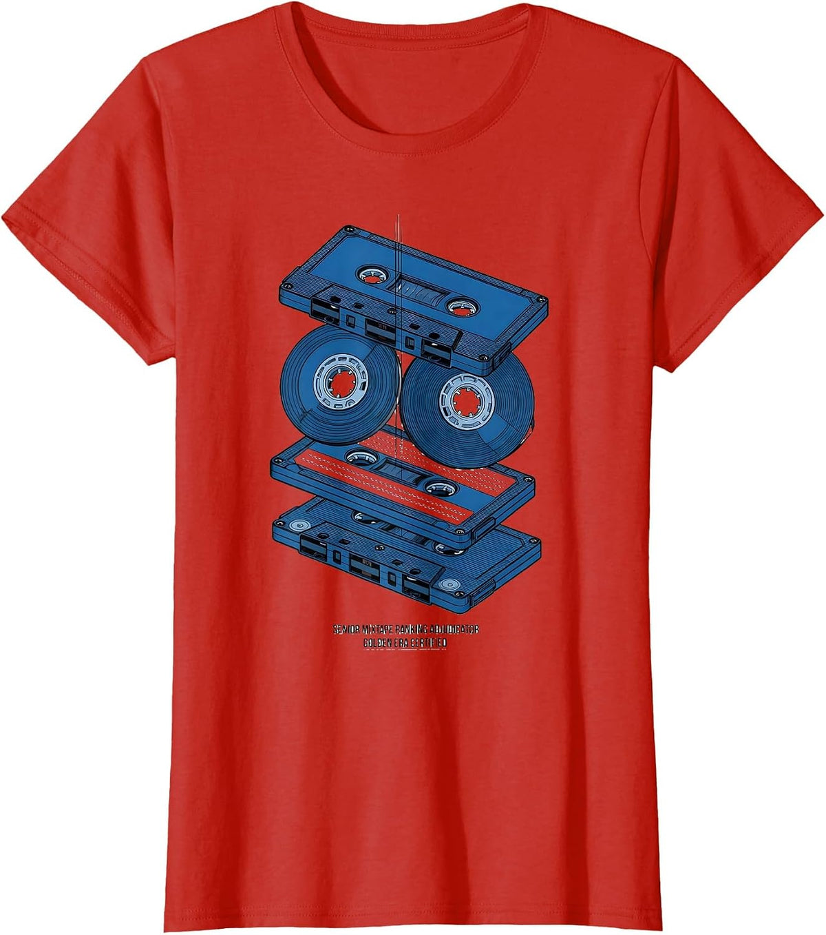 Senior Mixtape Ranking Adjudicator, Golden Era Certified T-Shirt - Red