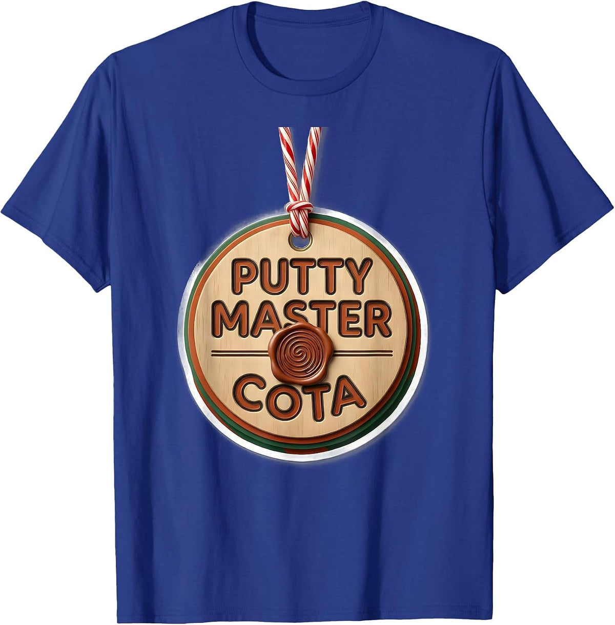 Men's Putty Master, COTA Occupational Therapist Christmas Holiday T-Shirt - Royal Blue