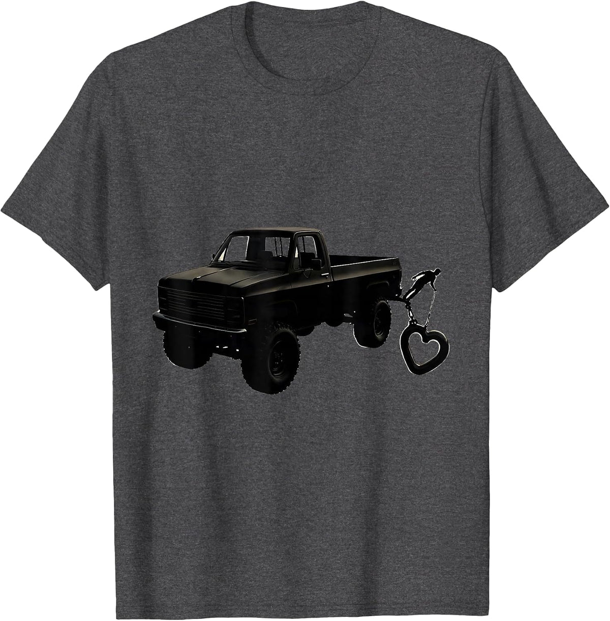 Men's Squarebody Pickup Truck Owner Funny Trucker Gift T-Shirt - Dark Heather Grey