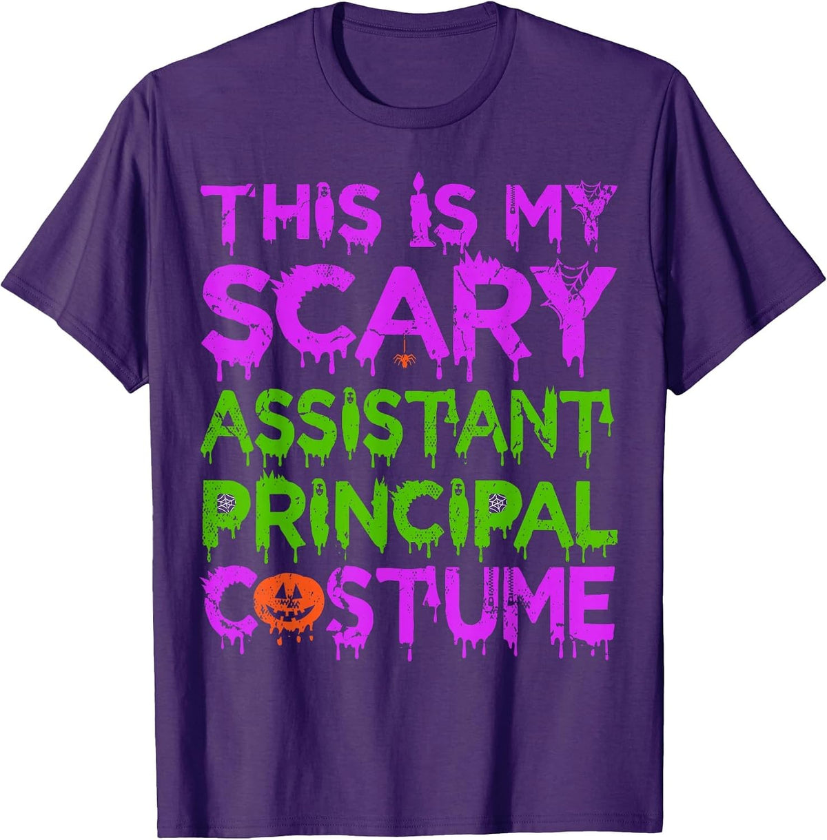 This is My Scary Assistant Principal Costume T-Shirt - Purple