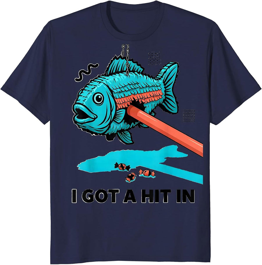 I Got A Hit In Funny Cinco De Mayo Party Costume T-Shirt - Navy Blue