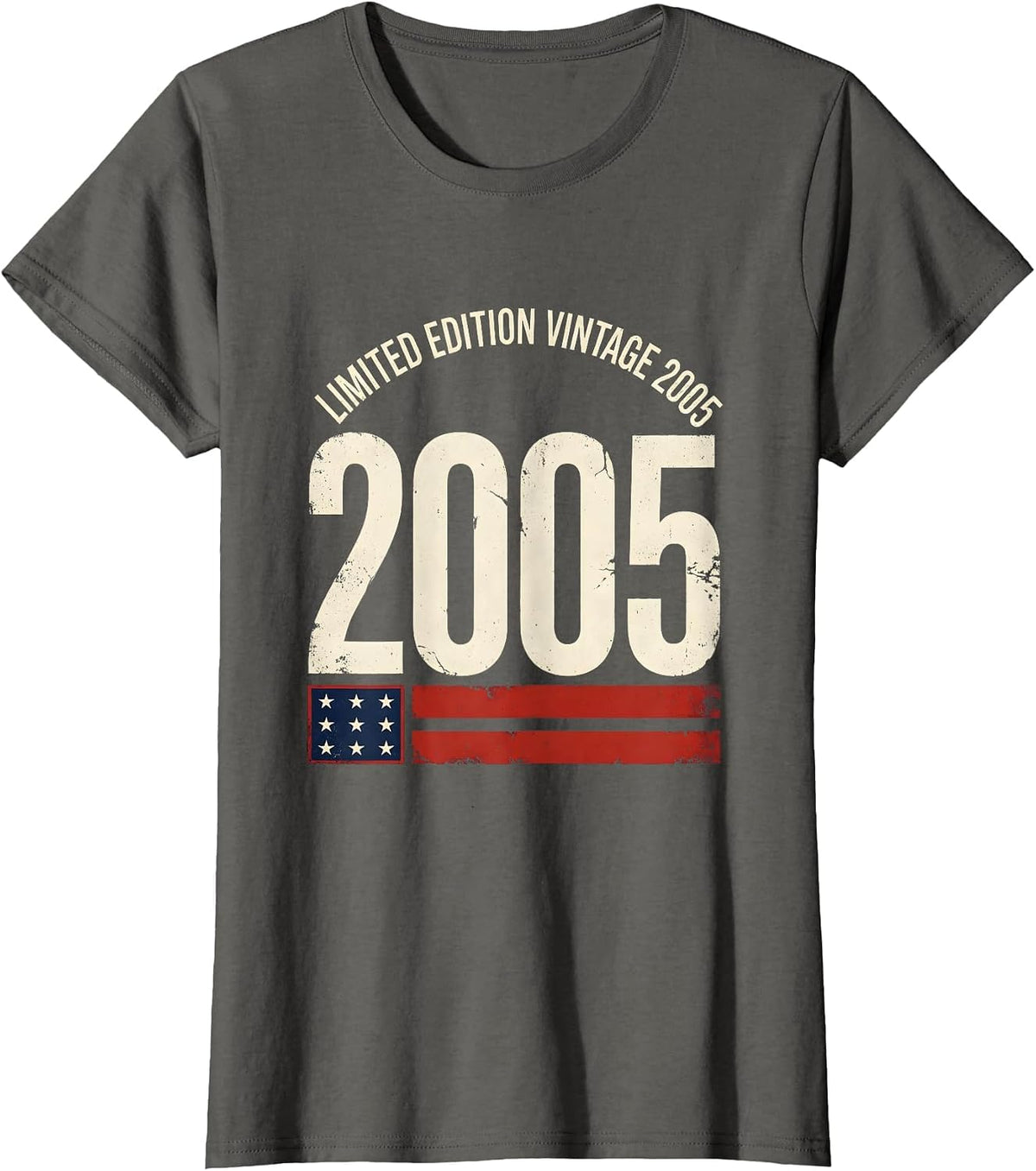 Women's LIMITED EDITION VINTAGE 2005 25th Birthday Gift Men Women 25 T-Shirt - Asphalt Grey