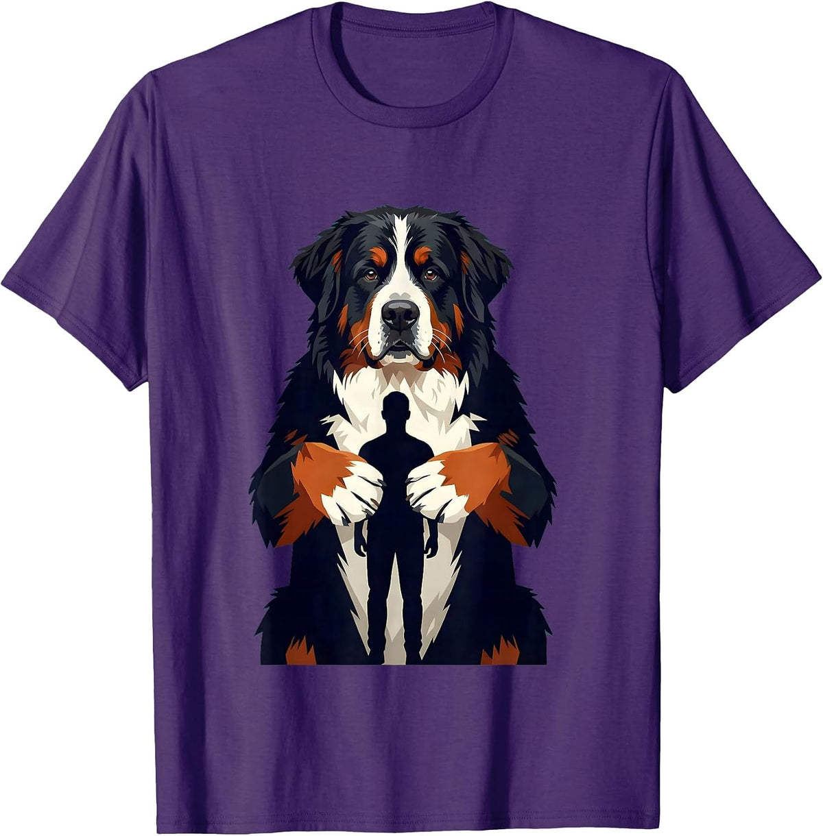Bernese Mountain Dog Owner Humor Pride Sign Painter Showcard T-Shirt - Purple