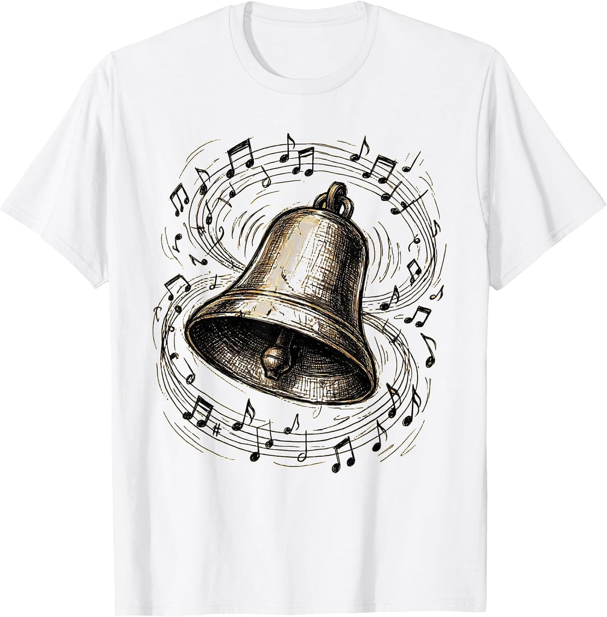 Men's 4th Grade Teacher School Bell Ringing Art T-Shirt - White