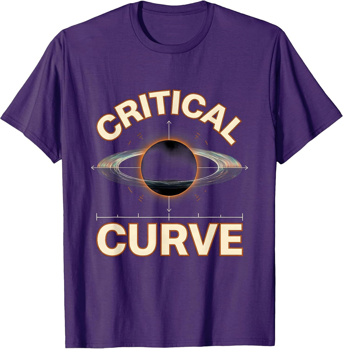 Critical Curve Black Hole Physics Astrophysics Science T-Shirt - Purple