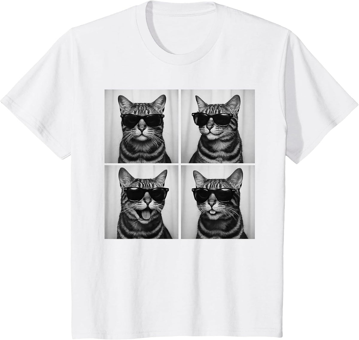 Funny Bengal Cat Lover Cute Photo Booth T-Shirt - White