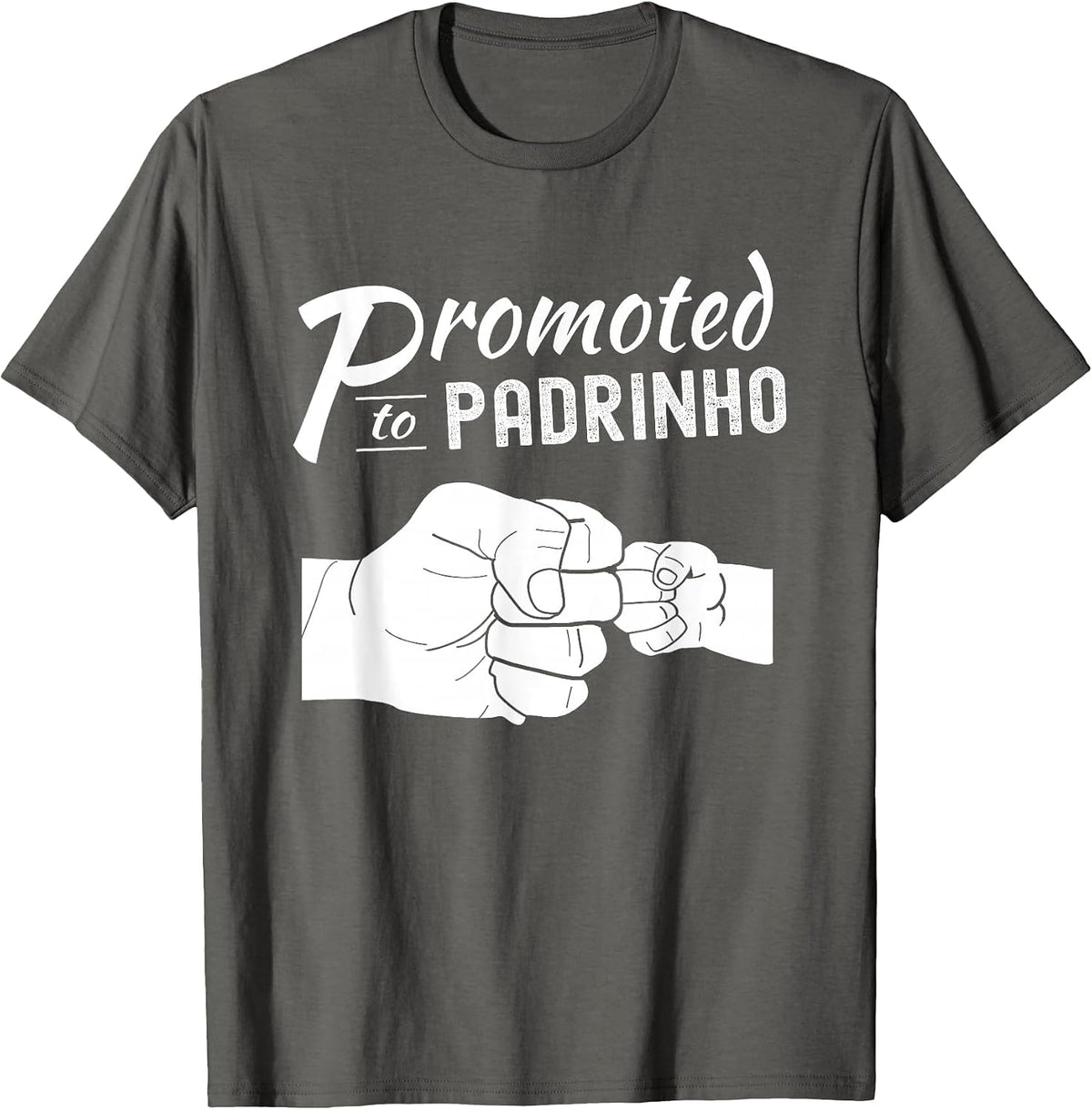 Promoted to Padrinho T-Shirt - Asphalt Grey