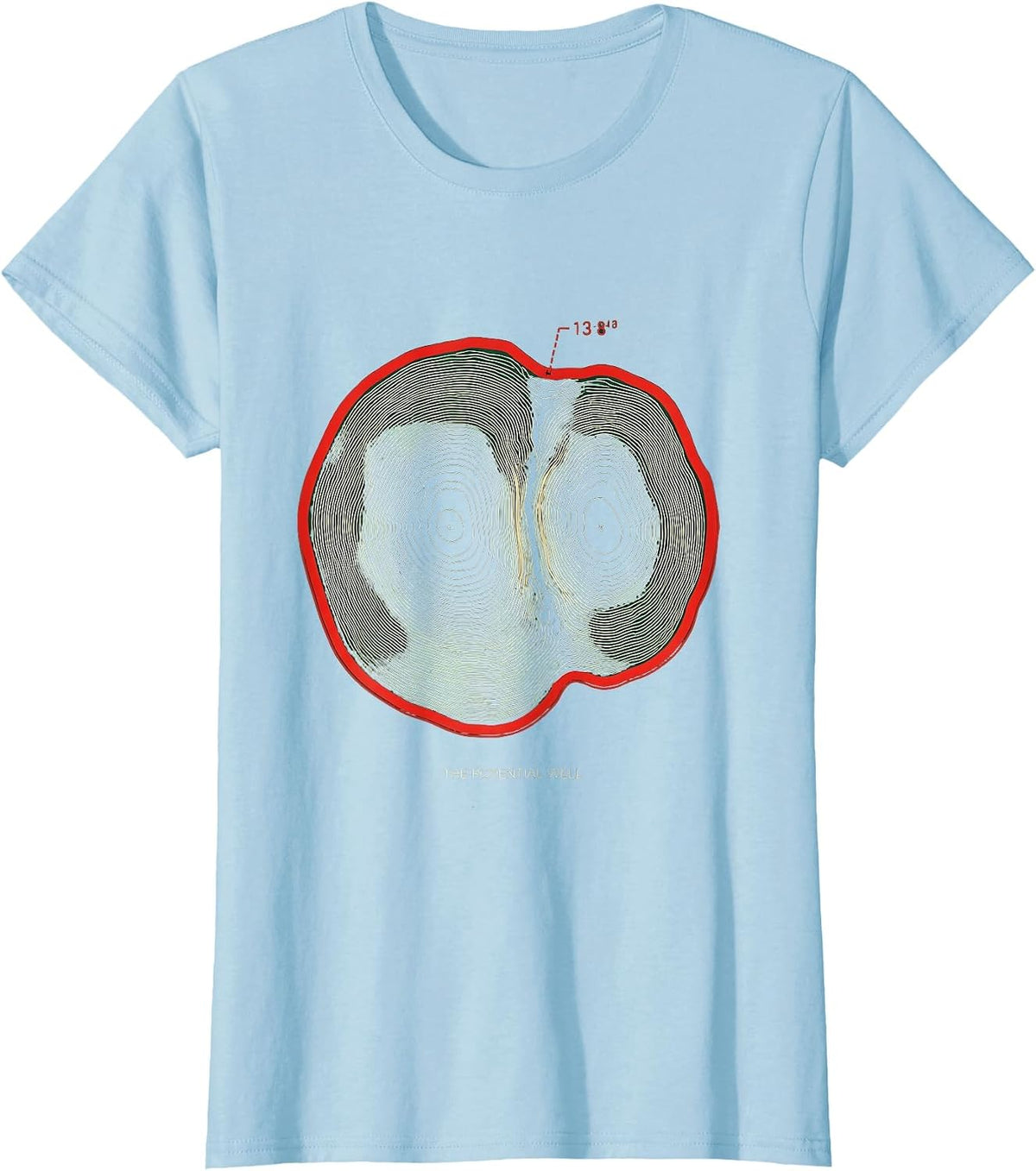 The Potential Well Quantum Physics Science Enthusiast Nerdy T-Shirt - Baby Blue