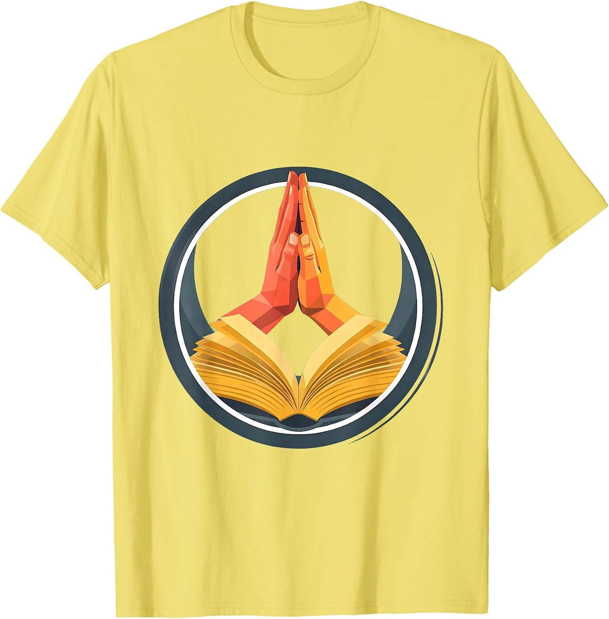 Men's Paraprofessional High Five Graphic Tee T-Shirt - Lemon Yellow
