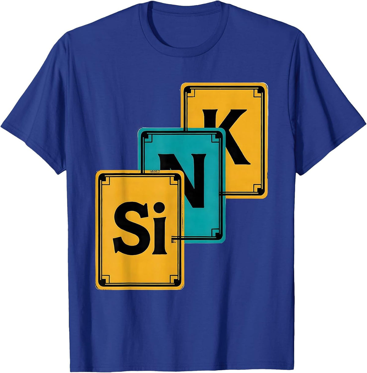 Men's SiNK Funny Chemistry Pun Science Lover Gift T-Shirt - Royal Blue