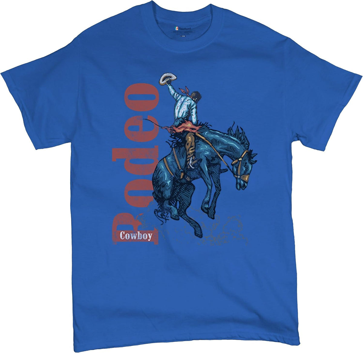 Cowboy Rodeo Men's Graphic T-Shirts and Tank Tops - 1 Men's Short Sleeve Tee Blue