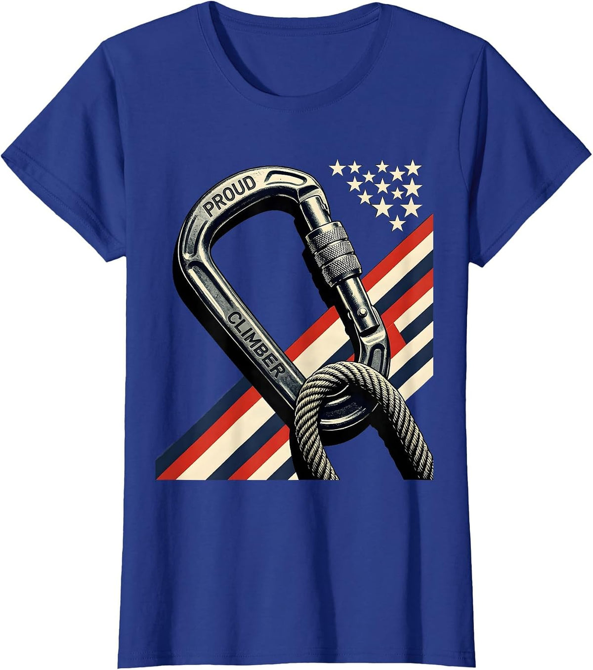 Women's Proud Climber Constructivist Patriotic Climber Gift T-Shirt - Royal Blue