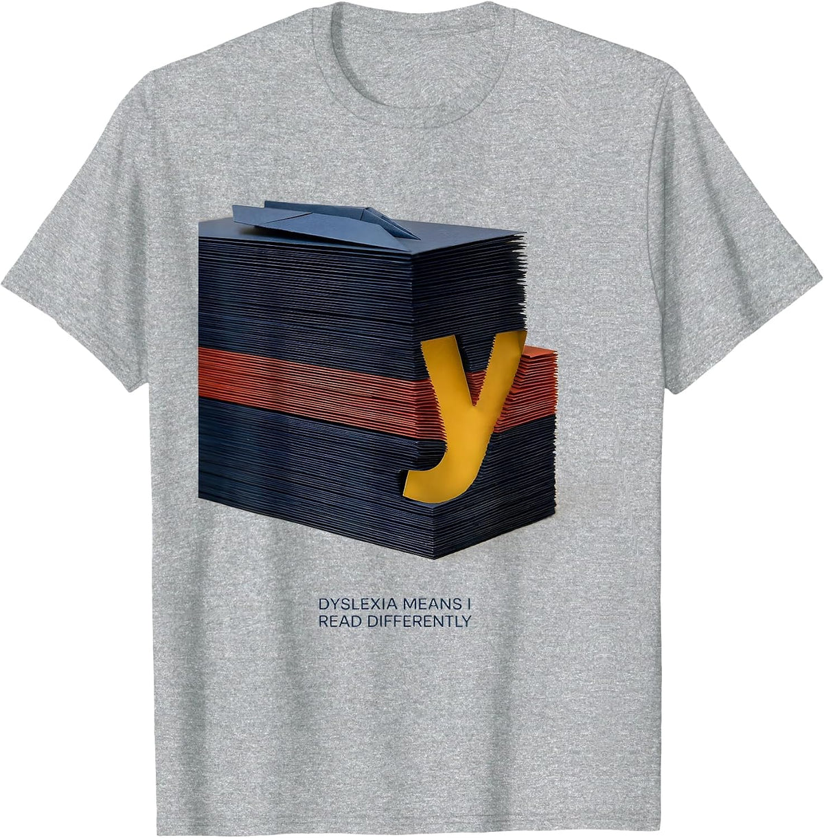 Men's Dyslexia Means I Read Differently Funny Dyslexia Awareness T-Shirt - Heather Grey