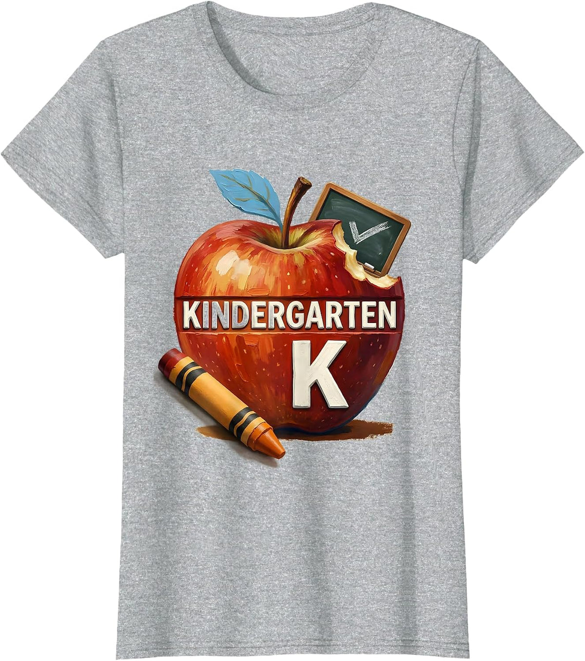 Kindergarten Cute Elementary Teacher Back To School First T-Shirt - Heather Grey