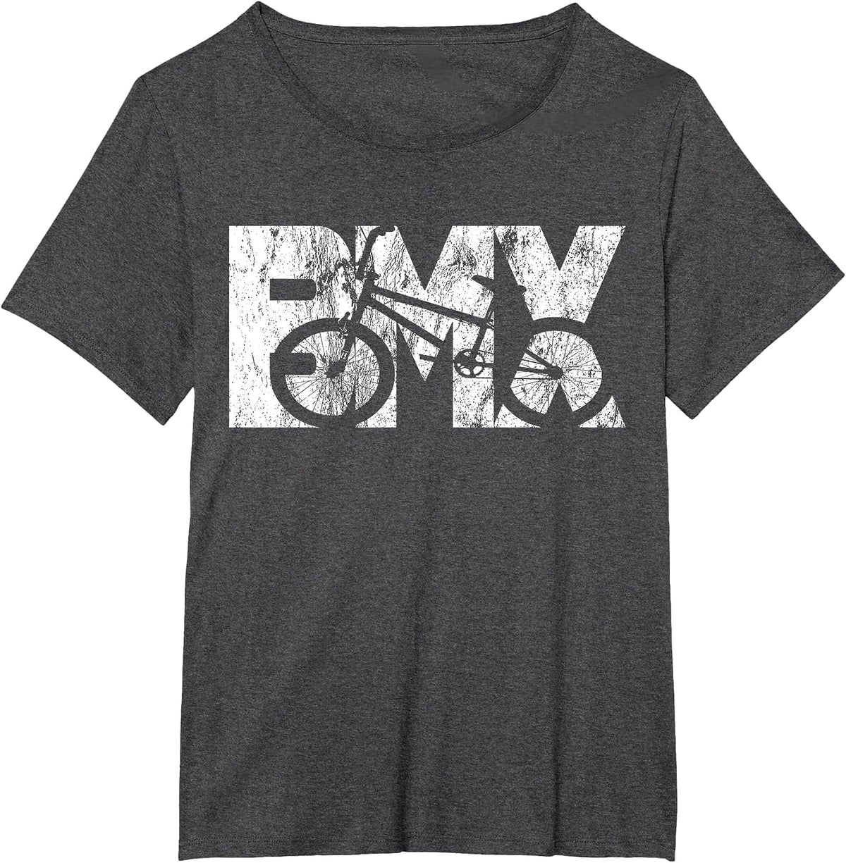 Cool Vintage BMX Bike Fan Racing for Biker Boys Girls Kids T-Shirt - Dark Heather Grey