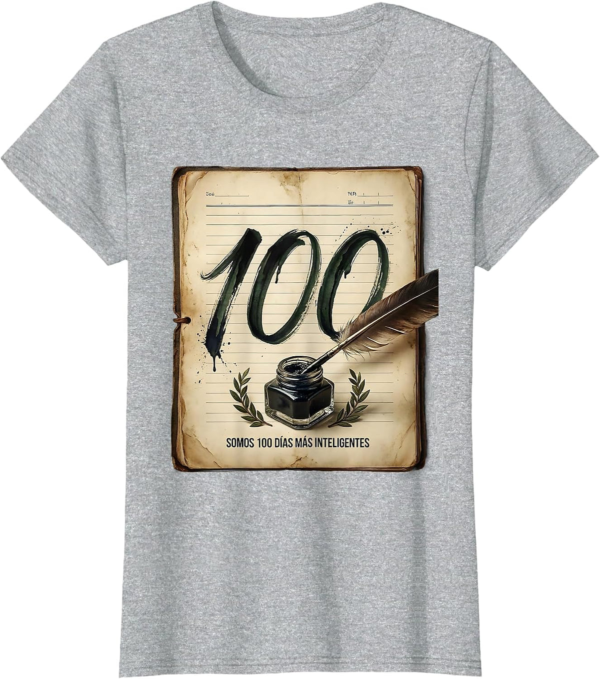 Somos 100 Días Más Inteligentes Vintage Spanish Teacher T-Shirt - Heather Grey