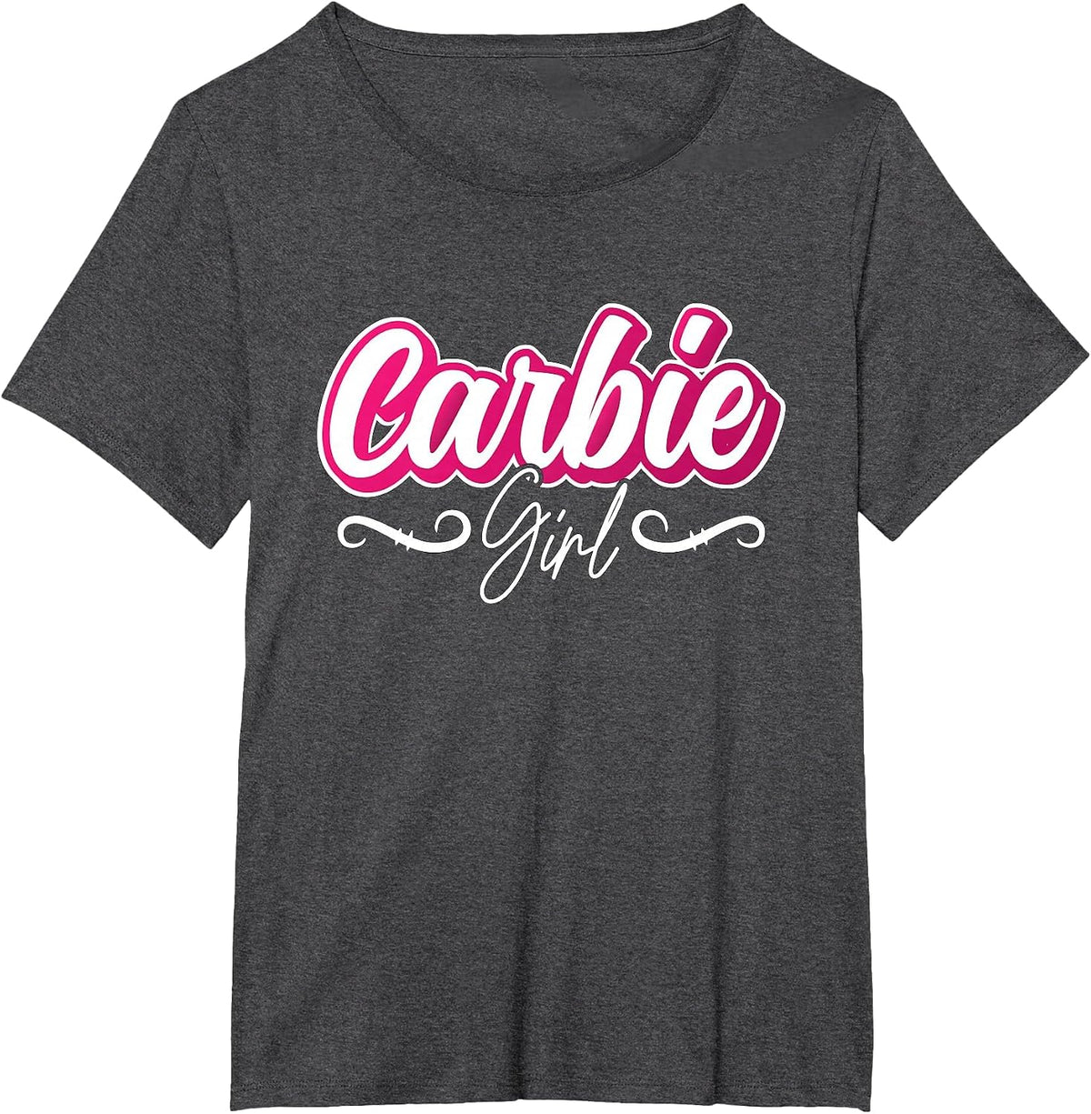 Carbie Girl Law Carb Nutrition High Fat Diet Low Carb Diet T-Shirt - Dark Heather Grey