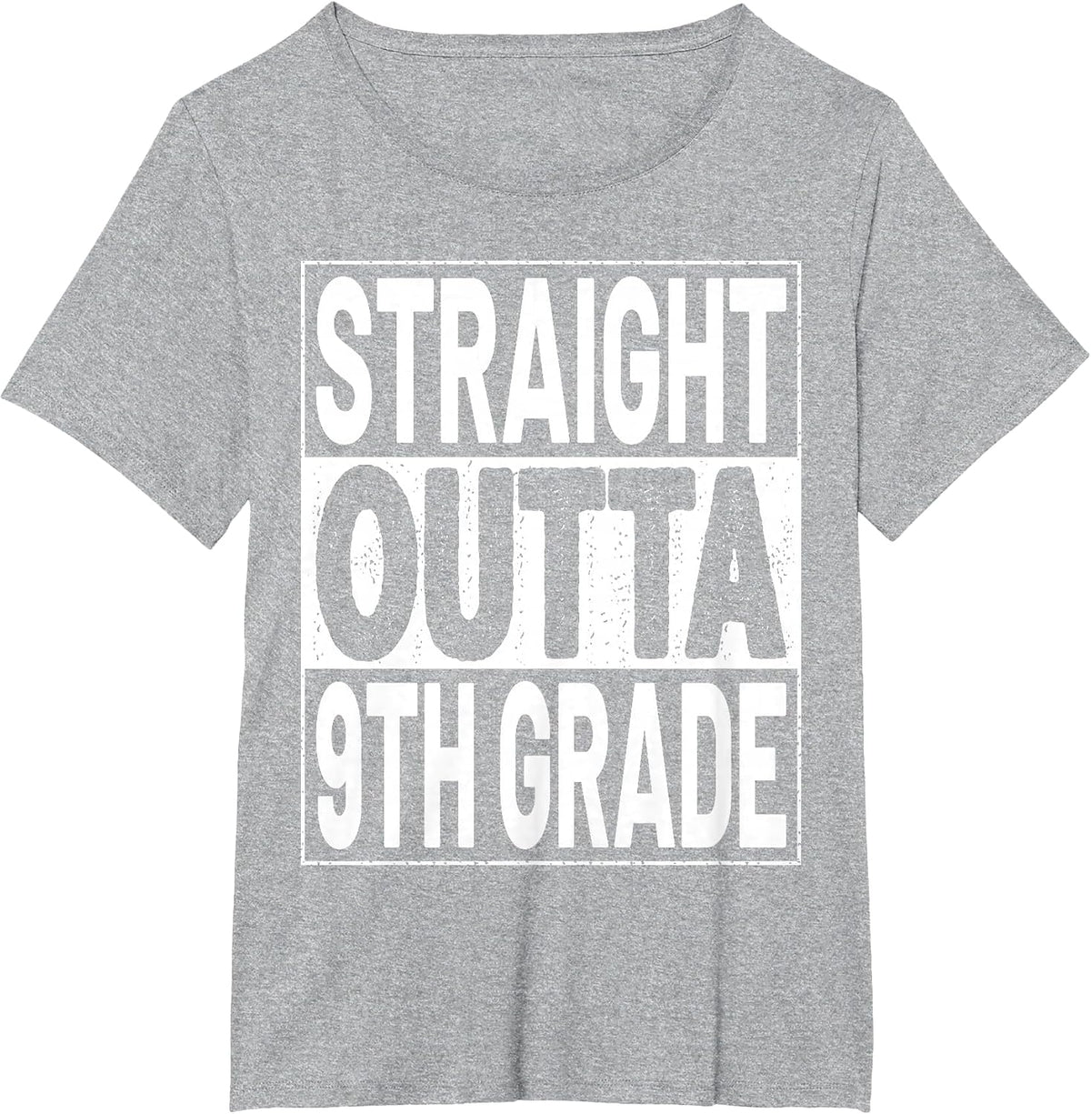 Straight Outta 9th Grade Graduation Ninth Grade Graduate T-Shirt - Heather Grey