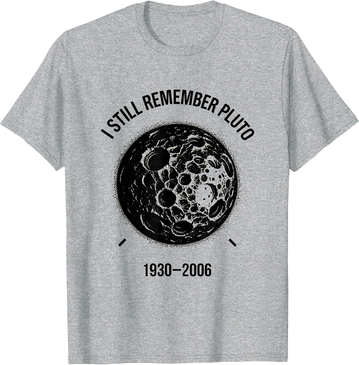 Men's I Still Remember Pluto 1930-2006 Vintage Retro Astronomy T-Shirt - Heather Grey