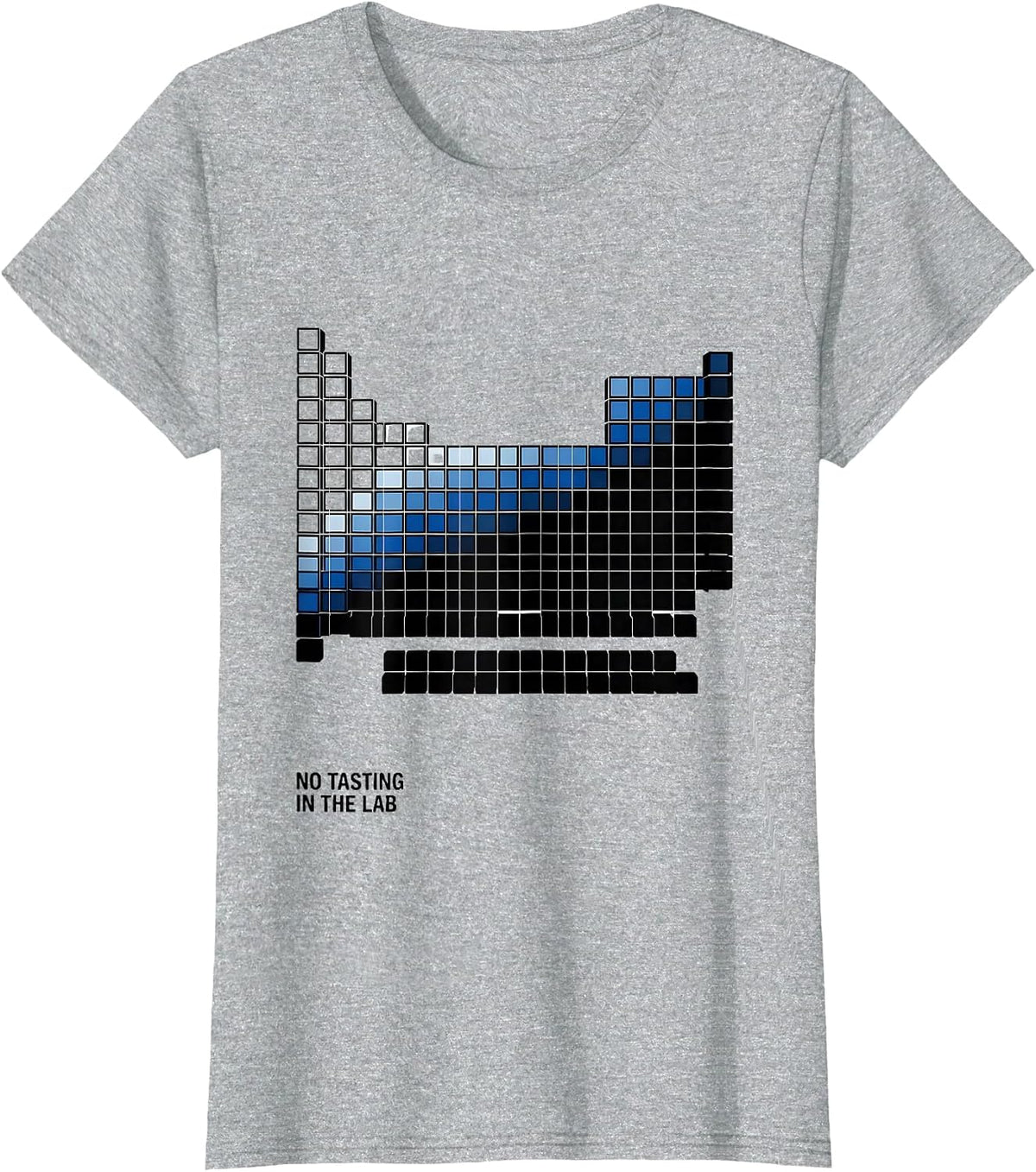 Women's No Tasting In The Lab Funny Periodic Table Science Teacher T-Shirt - Heather Grey