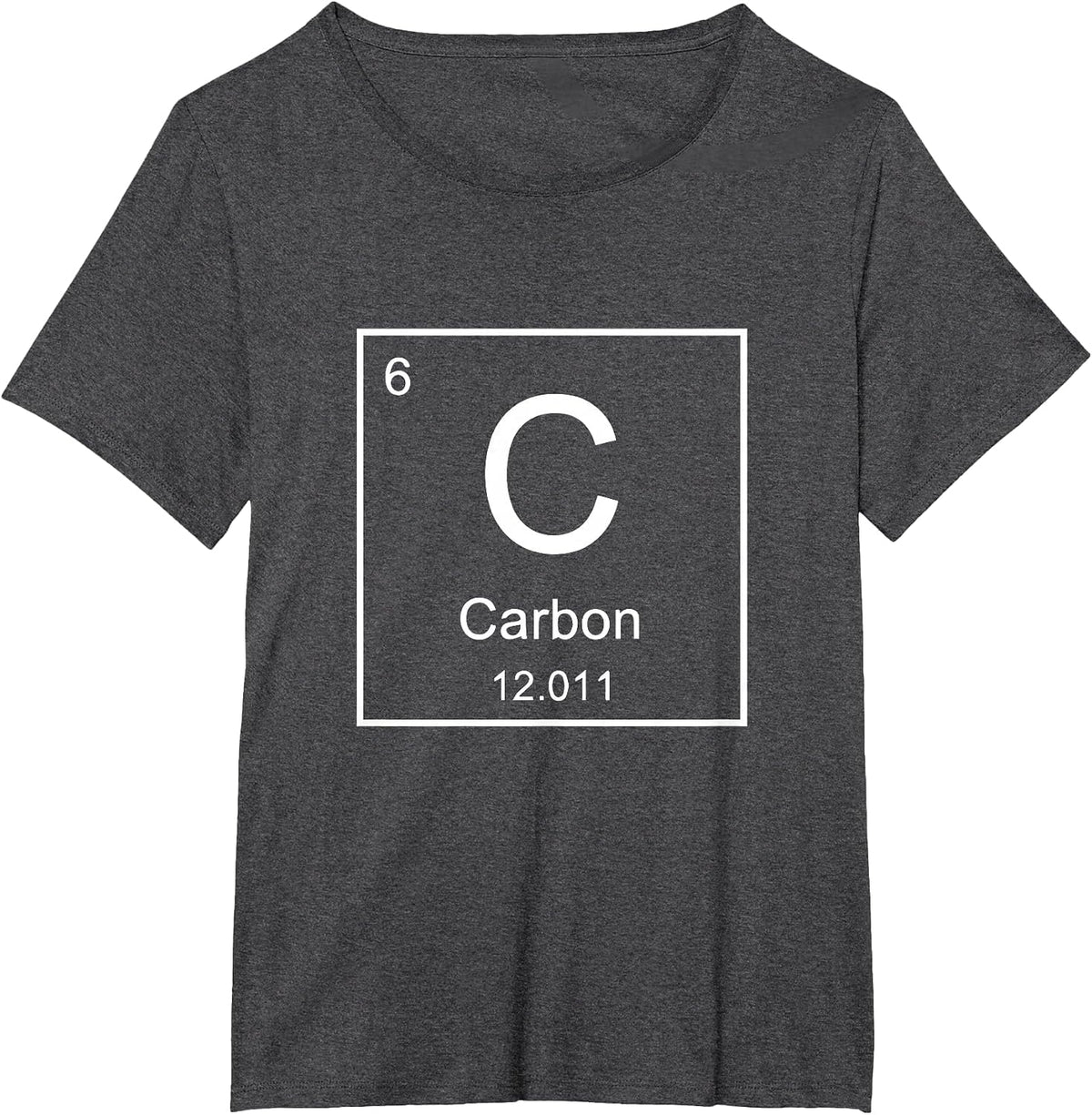 Periodic Table of Elements Carbon Element T-Shirt - Dark Heather Grey