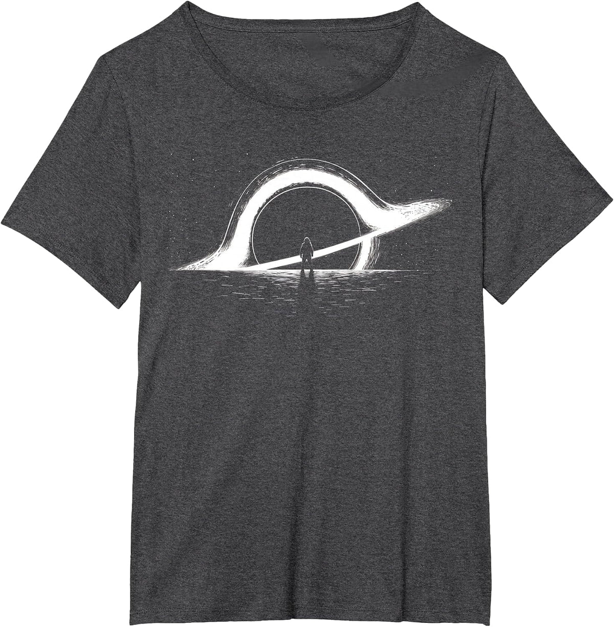 Black Hole Physics - Astrophysics Design Physic Graphic T-Shirt - Dark Heather Grey
