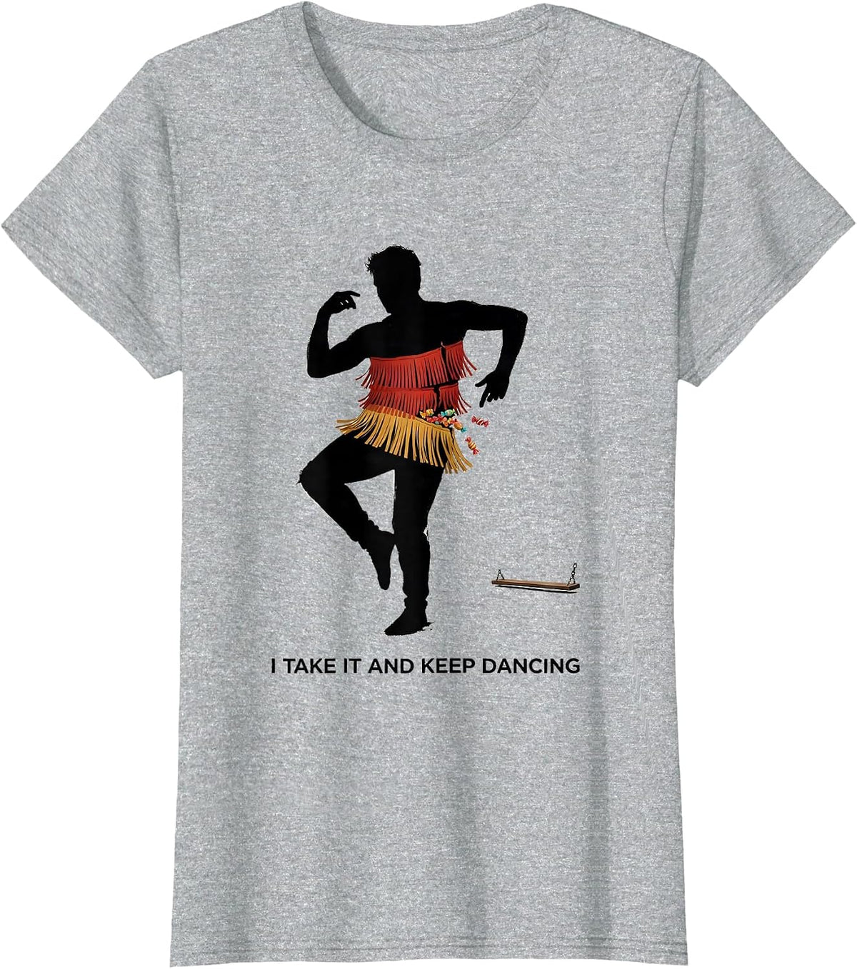 Women's I Take It And Keep Dancing Funny Cinco De Mayo Piñata Party T-Shirt - Heather Grey